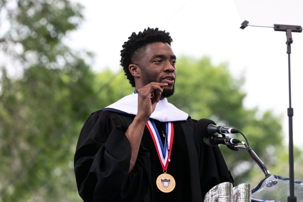 Chadwick Boseman at Howard University 2018 Commencement