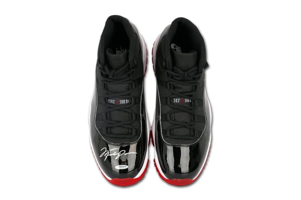 Upper Deck 2019 Air Jordan 11 “Bred” Autographed By Michael Jordan