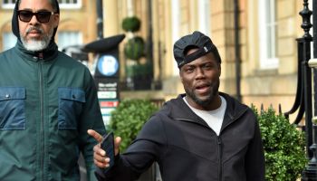 28/08/18.GLASGOW .American comedian Kevin Hart is pictured as he takes a walk around Glasgow