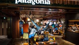 American outdoor clothing brand company Patagonia store seen...