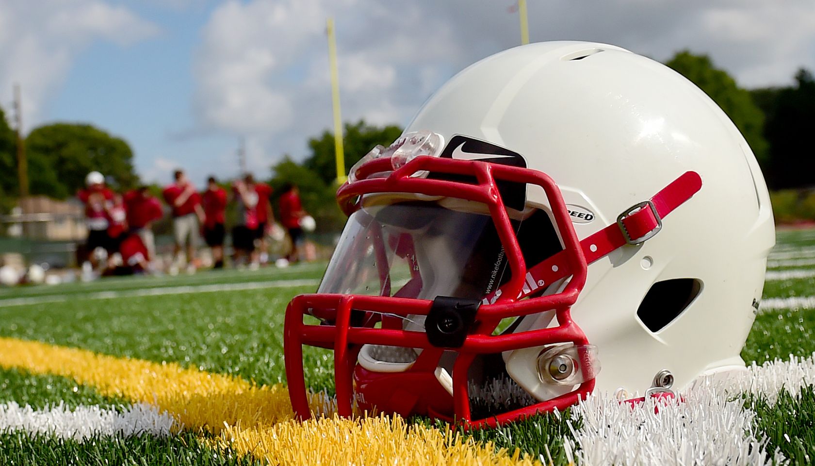 Long Island high school football helmet