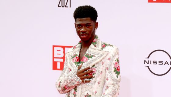 Lil Nas X and Elton John try on each other's clothes in hilarious