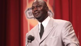 Michael Jordan At His Hall of Fame Enshrinement