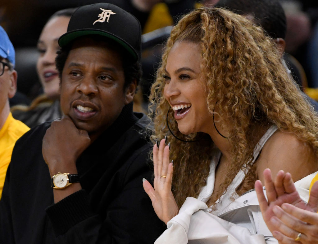 Beyonce and Jay-Z at Golden State Warriors NBA Playoffs