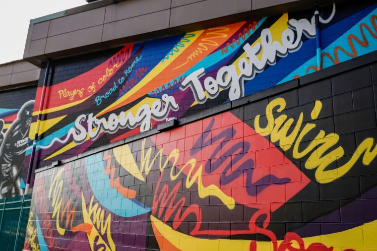 P.K. Subban & Newark NJ local artist create mural to celebrate diversity in hockey