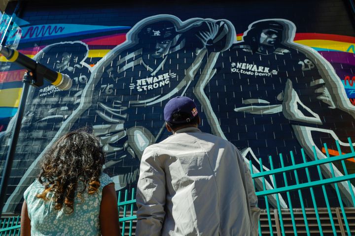 P.K. Subban & Newark NJ local artist create mural to celebrate diversity in hockey