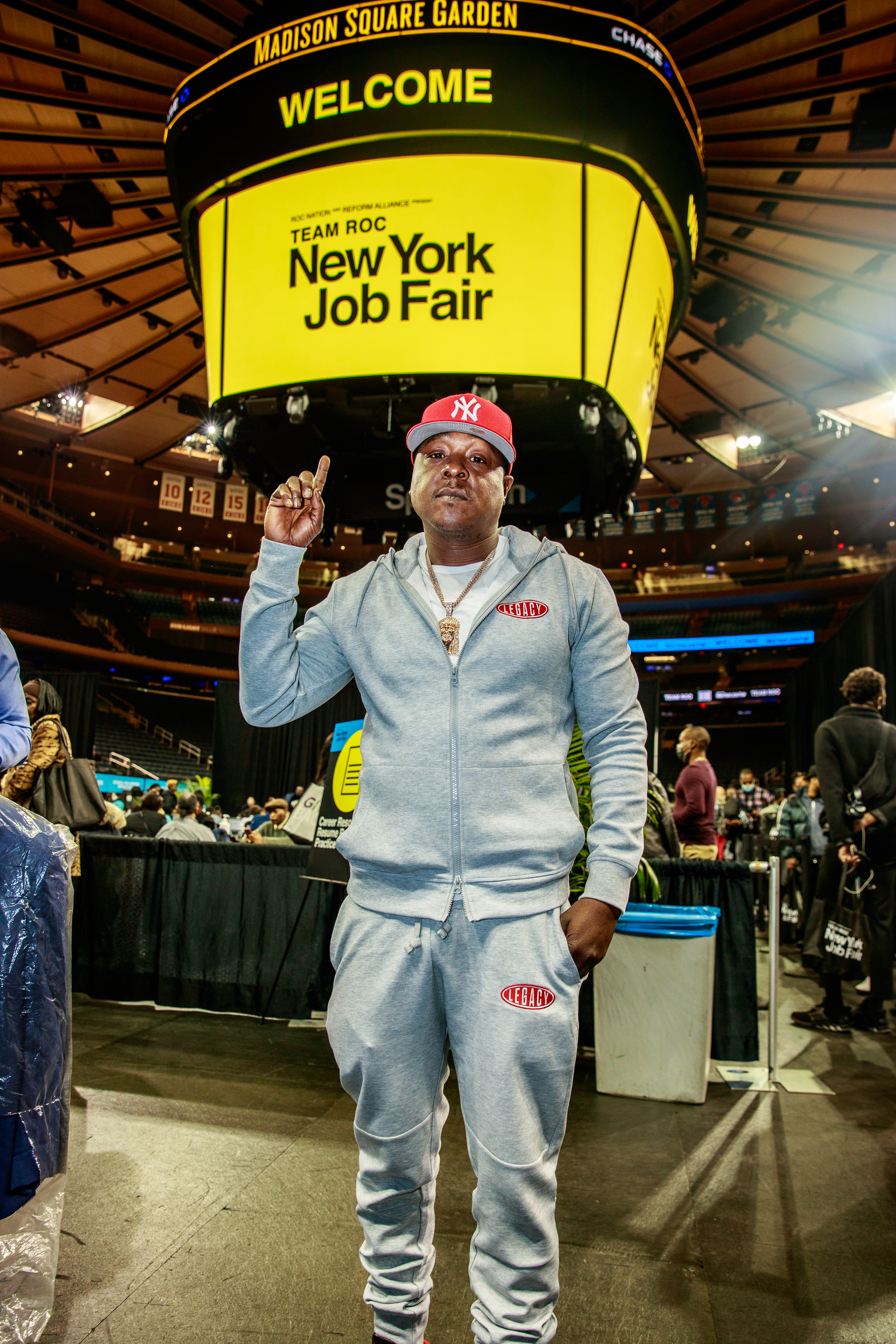 Jadakiss attends Jay-Z's 2021 Team Roc New York Job Fair.