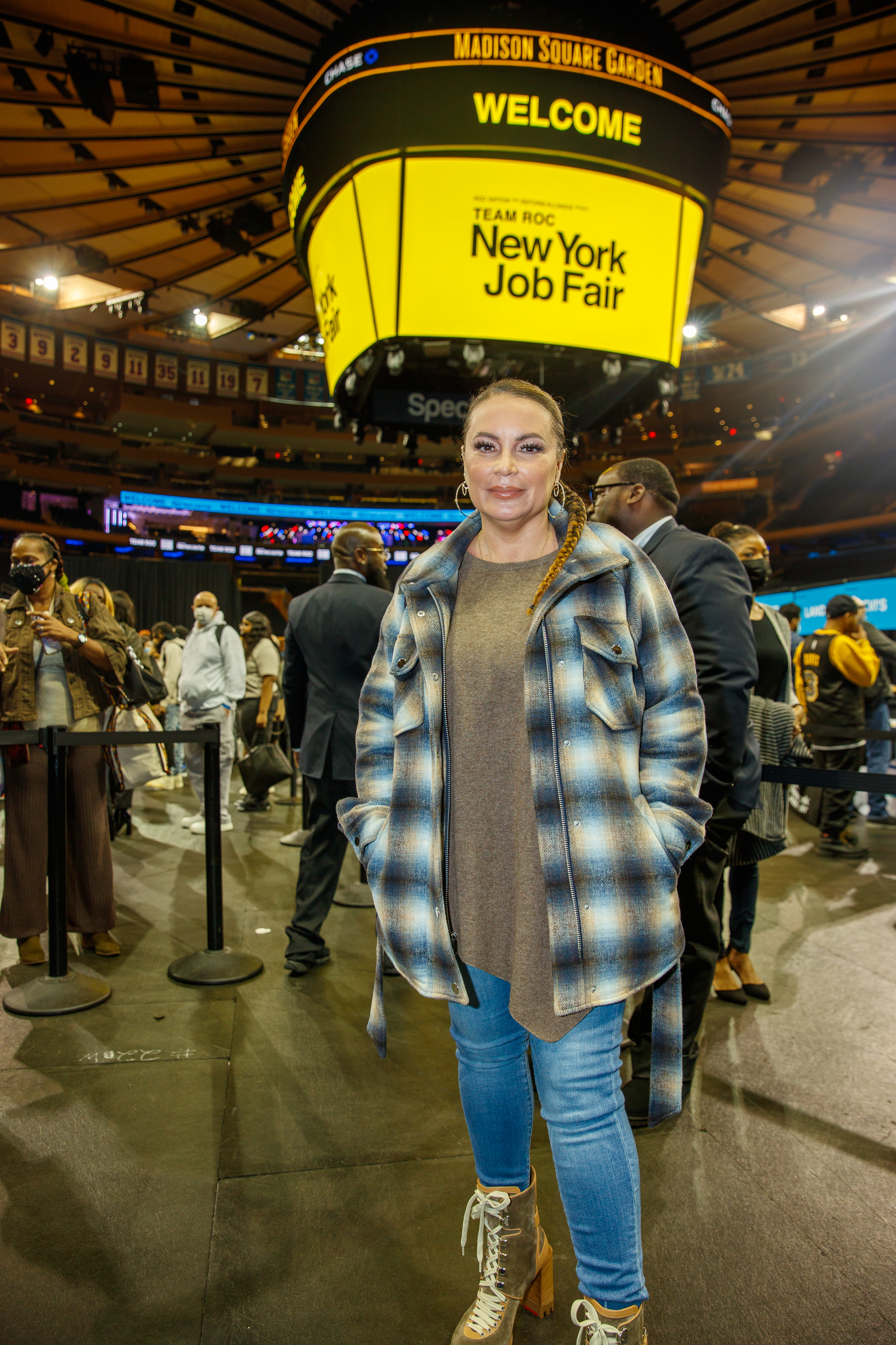 Angie Martinez attends Jay-Z's 2021 Team Roc New York Job Fair.
