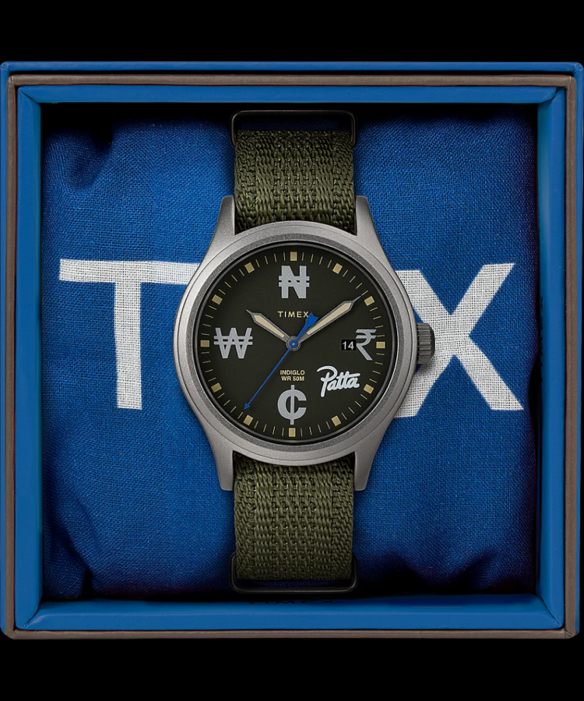 Timex x Patta 40mm Fabric Strap Watch