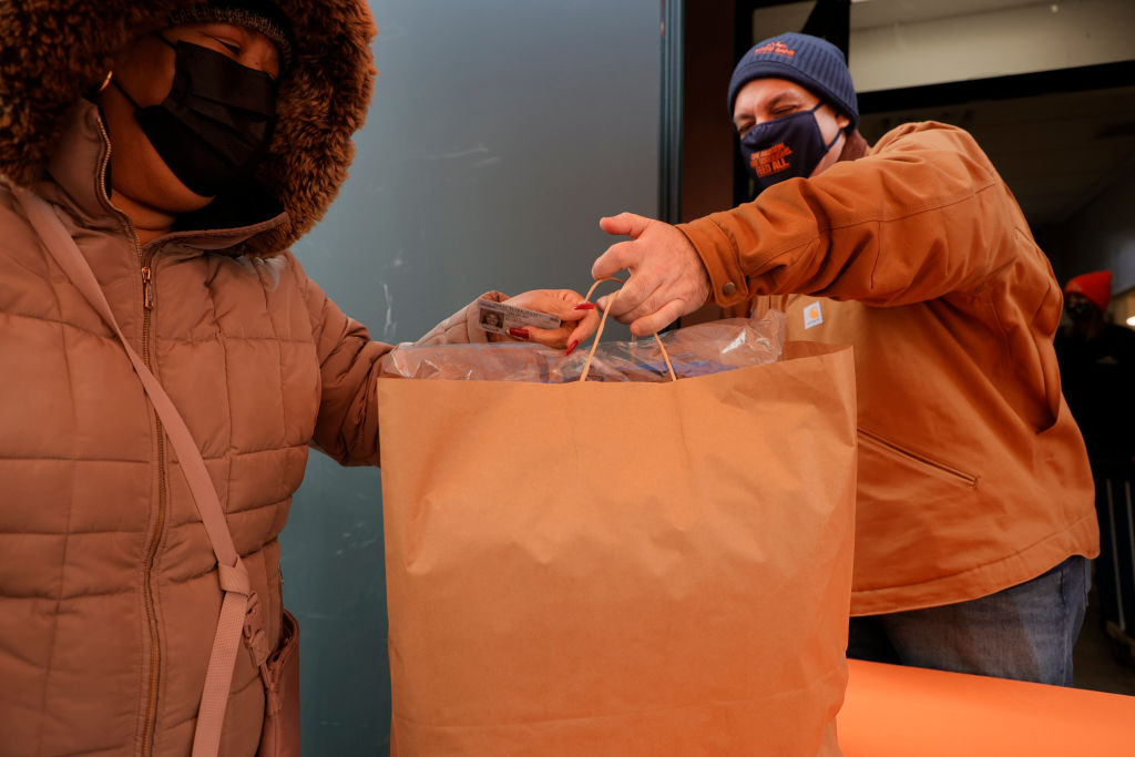 Food Bank For New York City Teams Up With One Warm Coat To Hand Out Winter Coats In Harlem