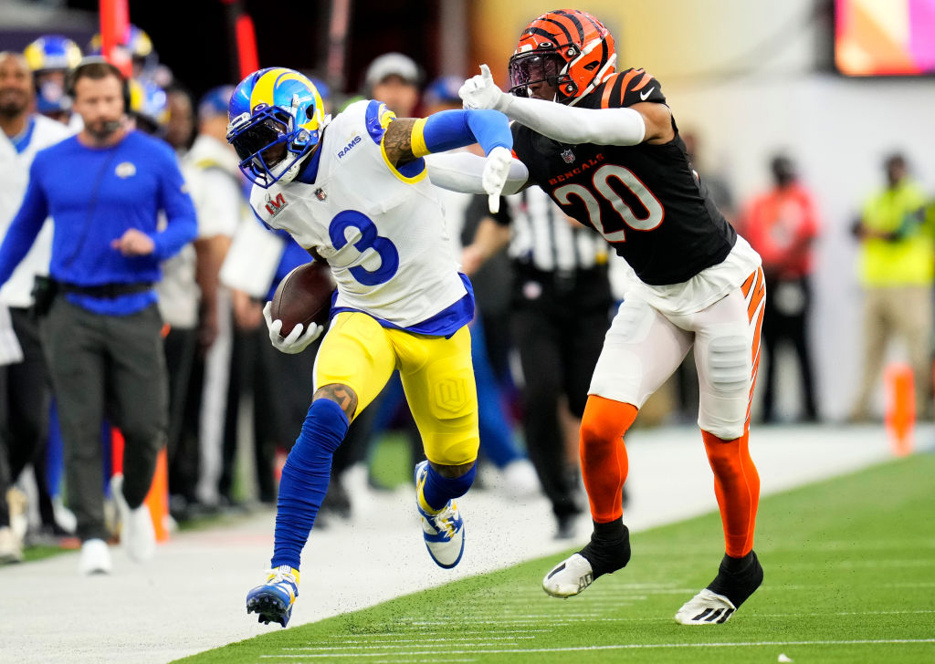 Los Angeles Rams defeat the Cincinnati Bengals 23-20 to win the NFL Super Bowl LVI football game at SoFi Stadium in Inglewood.