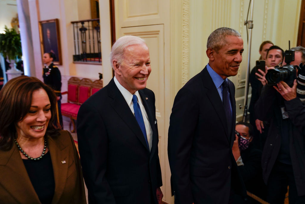 President Joe Biden and Barack Obama
