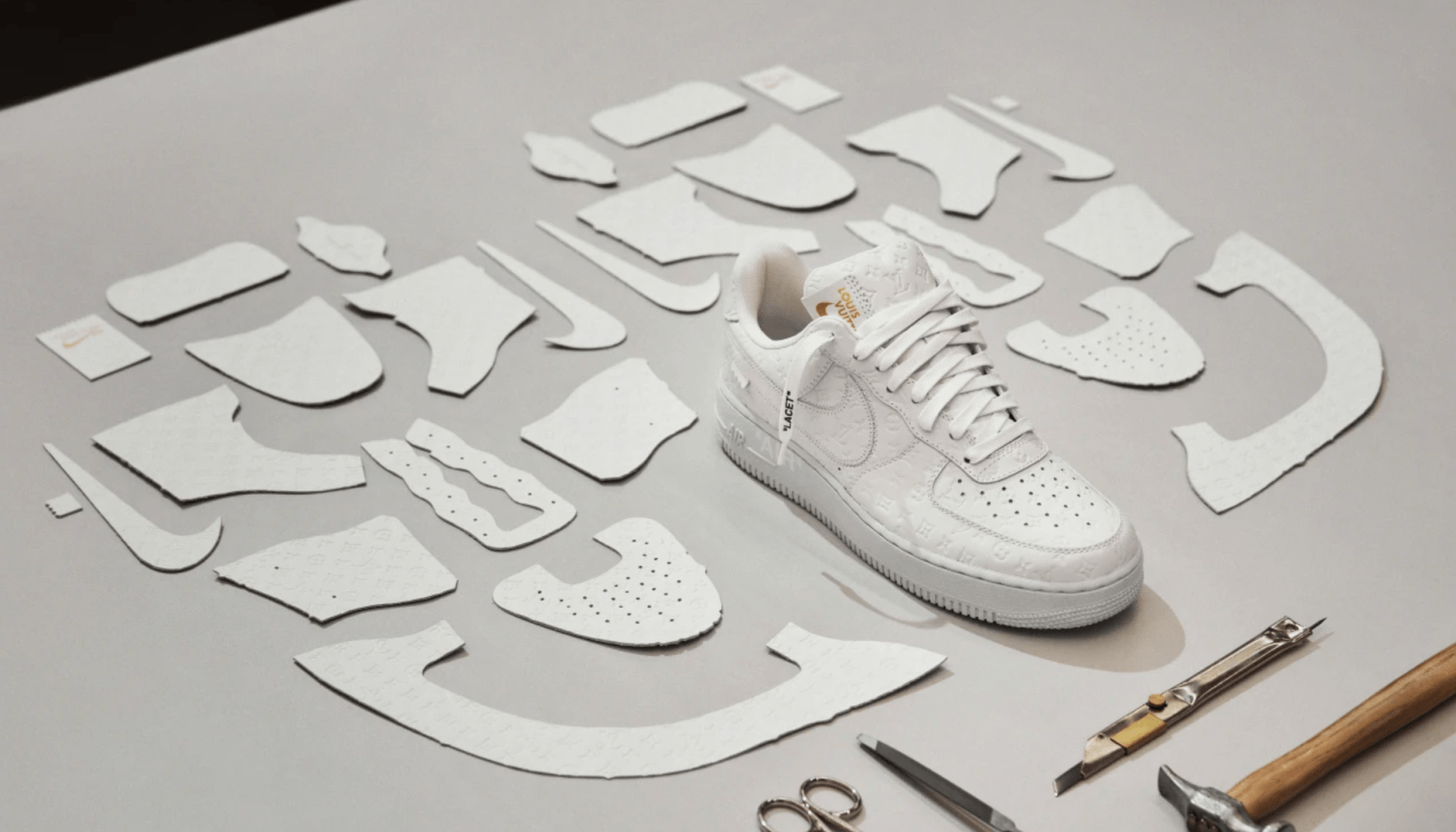 Virgil Abloh X Louis Vuitton Collab For Nike Air Force 1