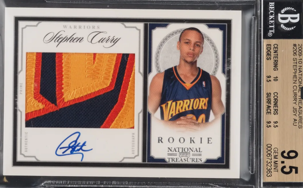 Stephen Curry Autographed Rookie Card