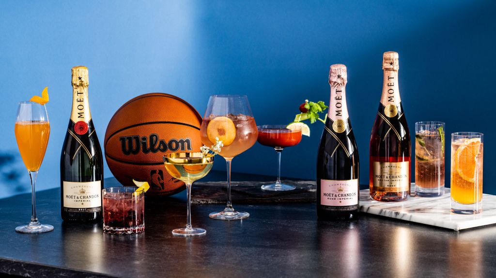 Moet & Chandon Nectar Imperial Rose Just Don Champagne (2023 NBA