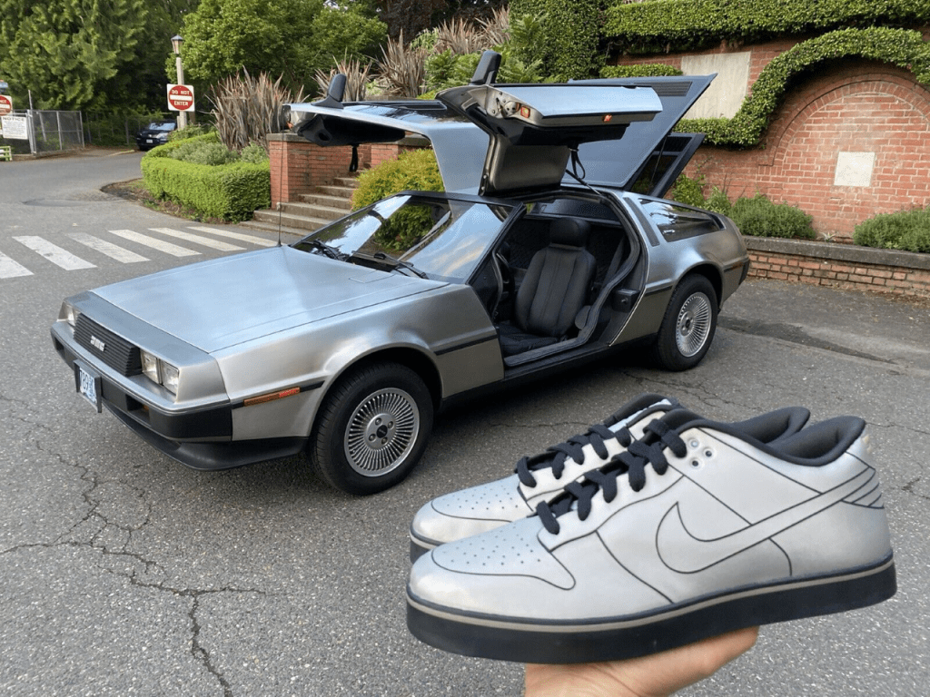1981 DeLorean & matching Nike 6.0 DeLorean Dunks