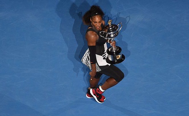 Air Jordan 1 Court Flare "Bred" At 2017 Australian Open