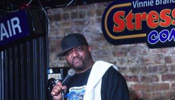 Aries Spears Performs At The Stress Factory Comedy Club