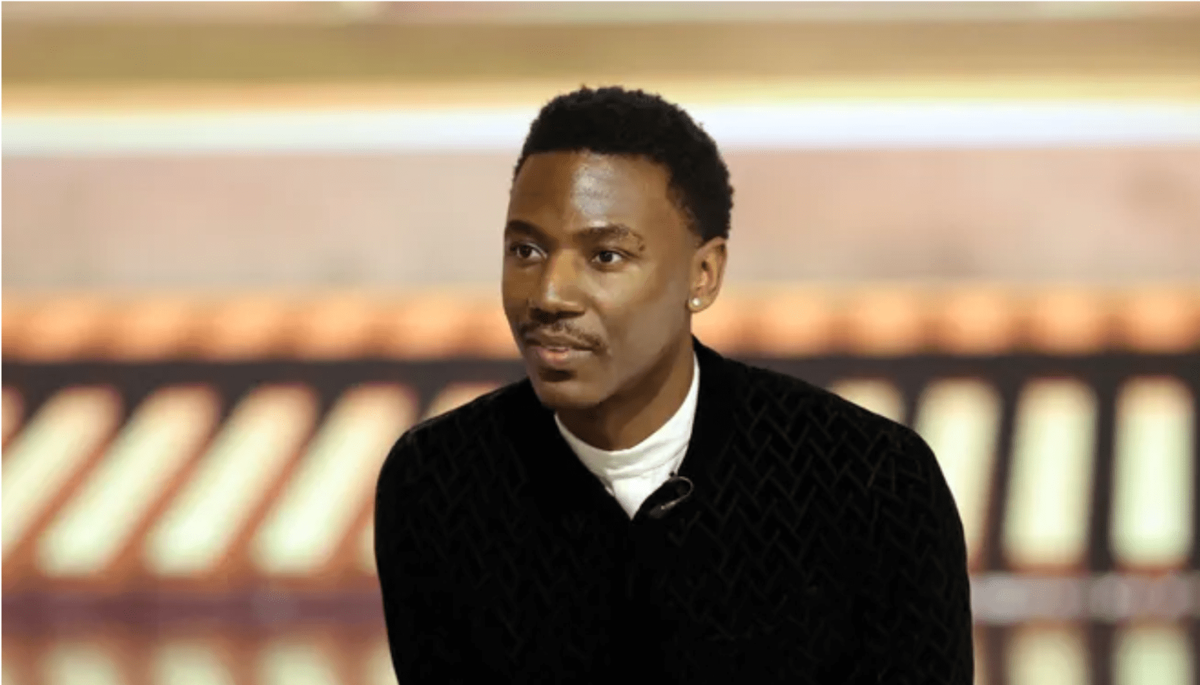 Host Jerrod Carmichael at the 80th Annual Golden Globe Awards on January 10, 2023