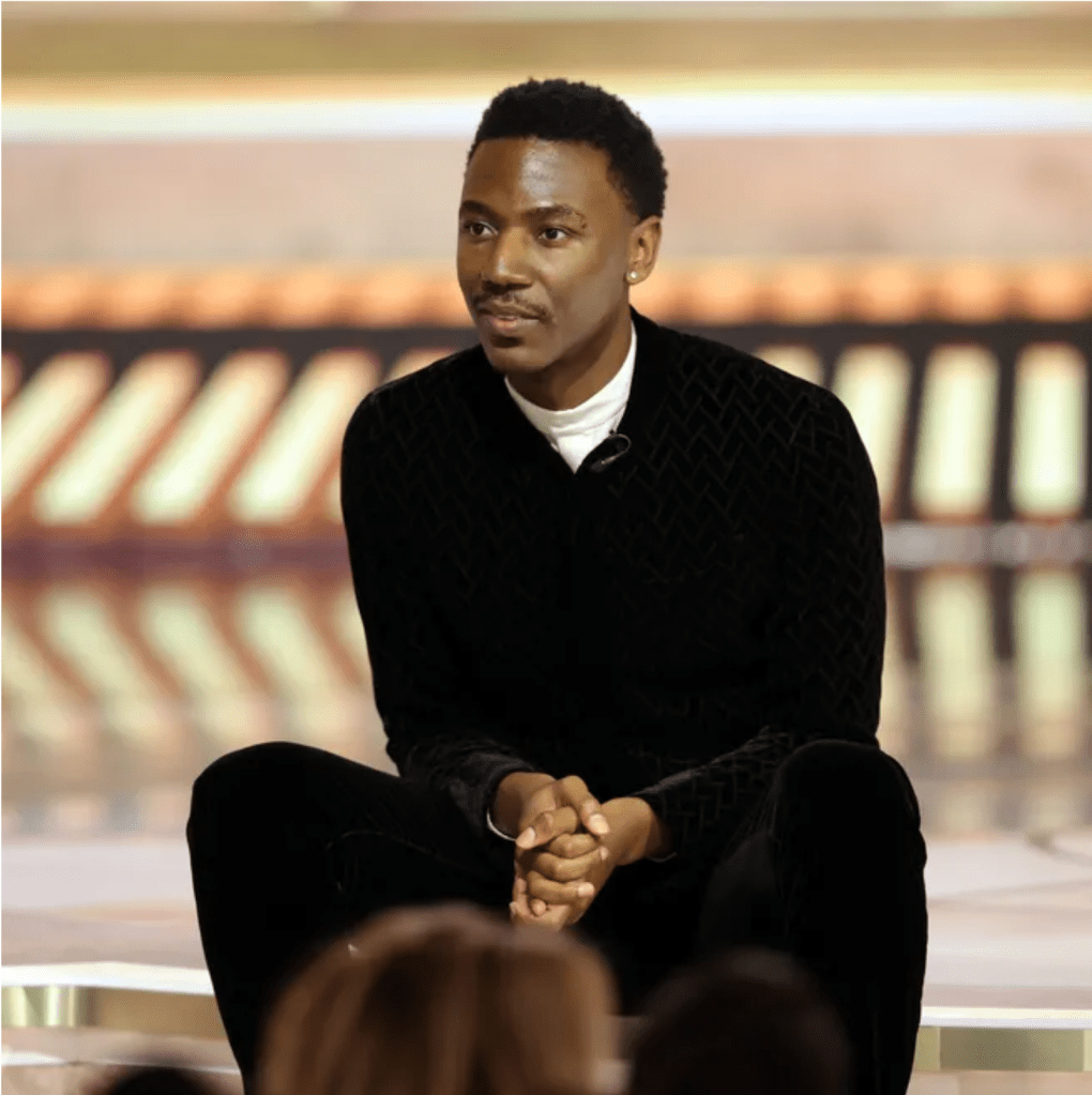 Host Jerrod Carmichael at the 80th Annual Golden Globe Awards on January 10, 2023