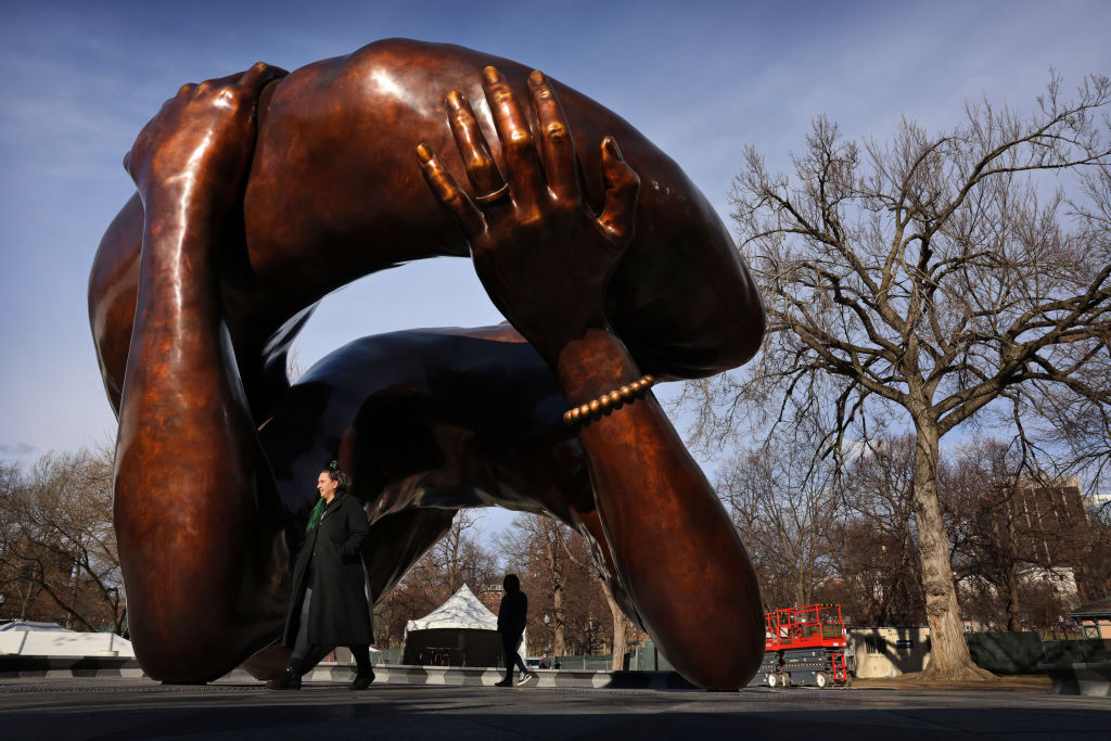 The Embrace Statue