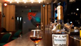 In this photo illustration, Cognac Hennessy VS at the bar...