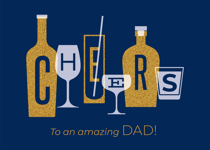 Father’s Day card with Cheers.
