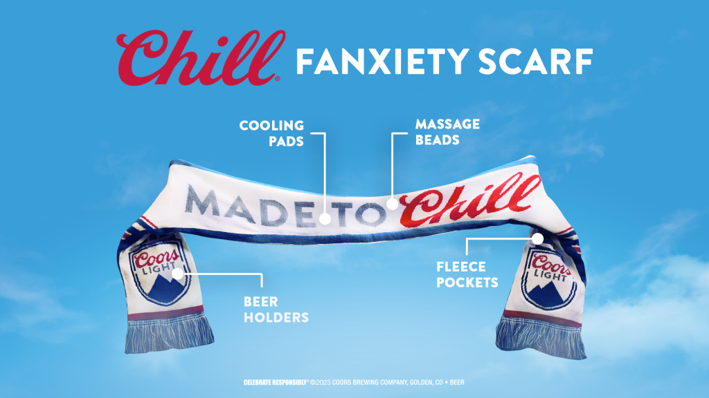 Coors Light Chill Fanxiety Scarf