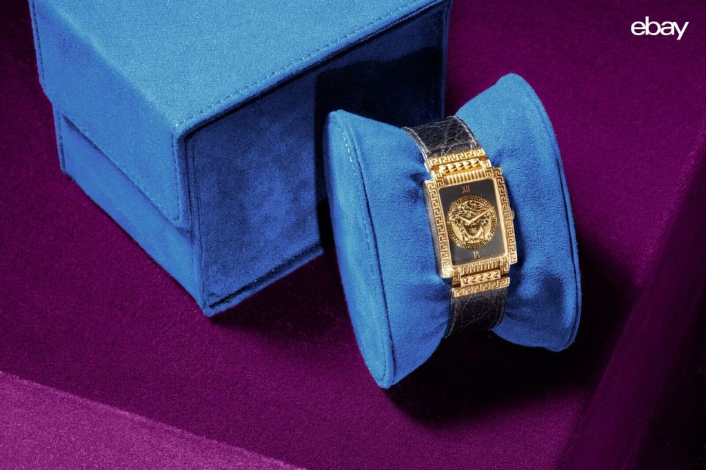 Owned & Worn by Prince Gianni Versace Medusa Gold Tone Watch