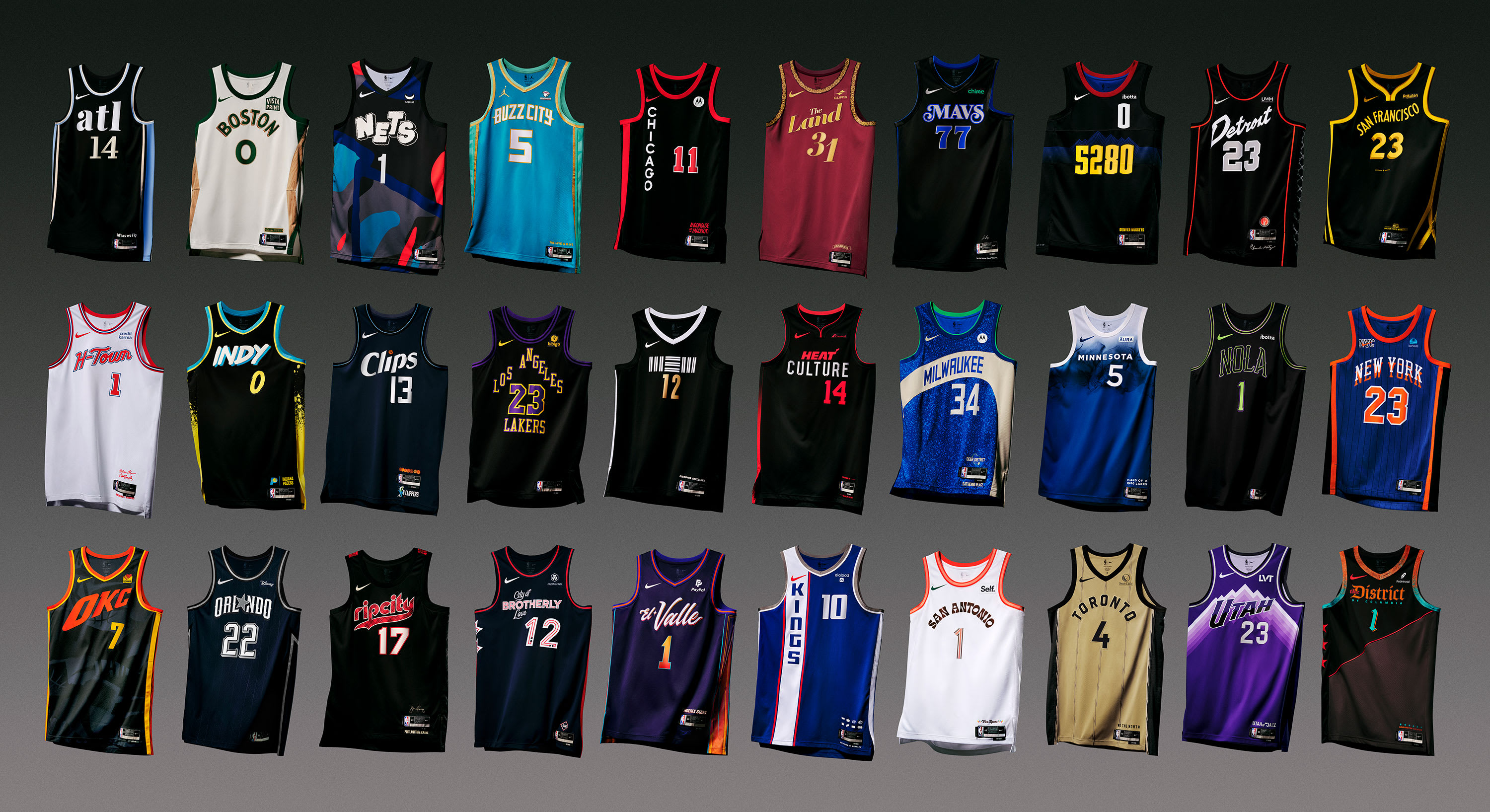 NBA Reveals New City Edition Jerseys for All 30 Teams for 75th