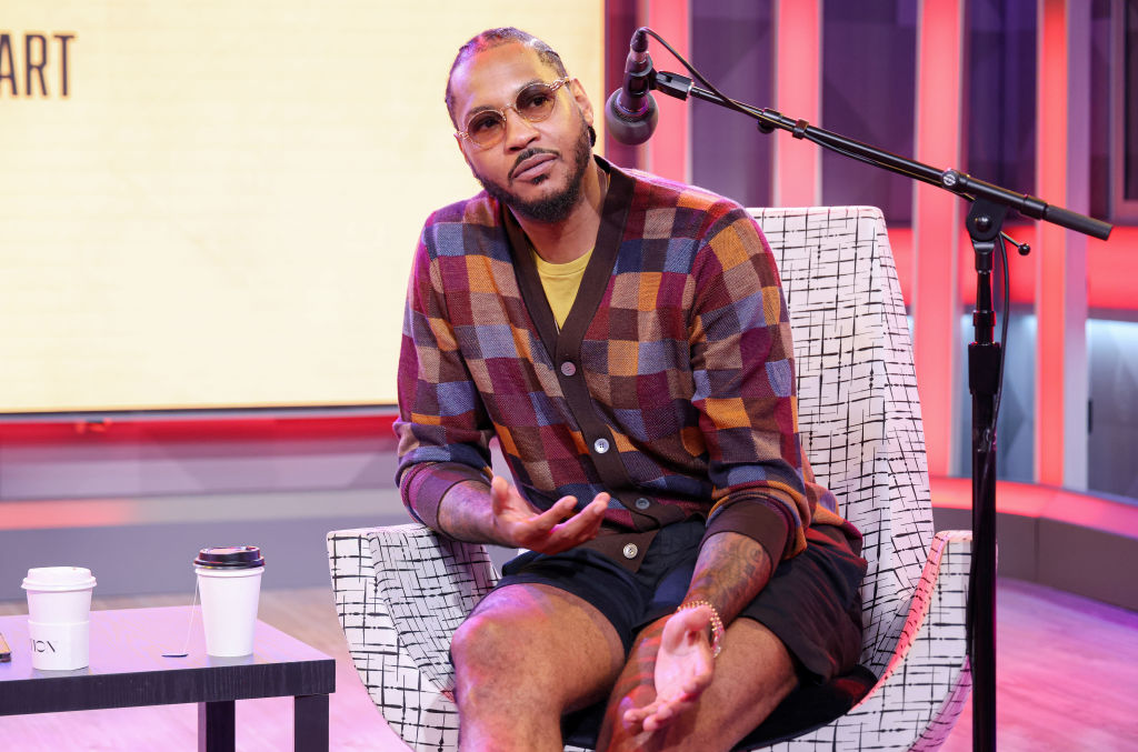 Carmelo Anthony Guests On A Live Taping Of SiriusXM's "Gold Minds With Kevin Hart"