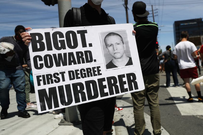 Black Lives Matter Holds Protest In Los Angeles After Death Of George Floyd