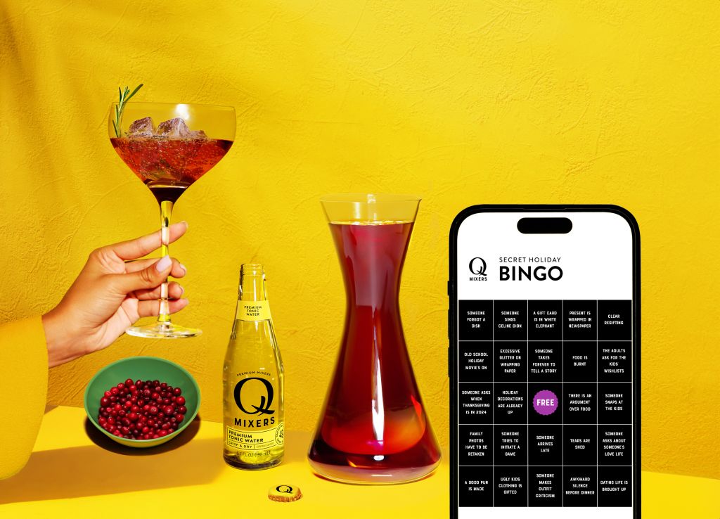 Q Mixers Holiday Secret Bingo