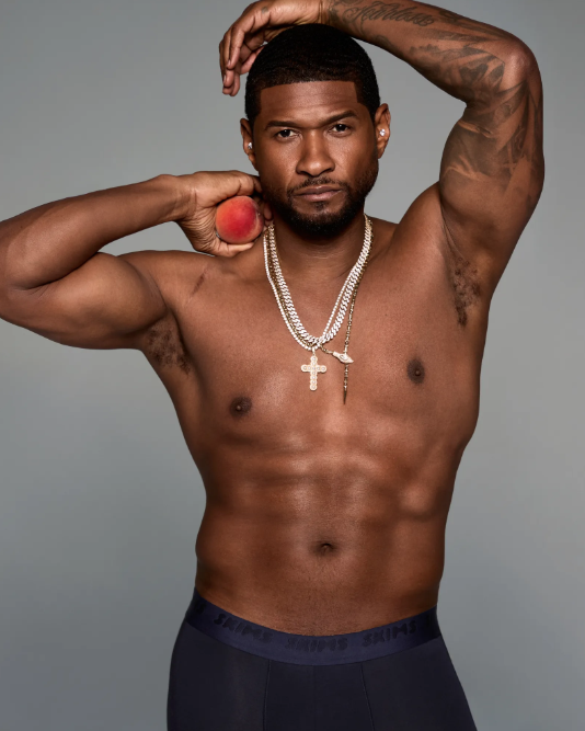 Usher Fronts SKIMS’ Latest Campaign Ahead Of Super Bowl LVIII Performance