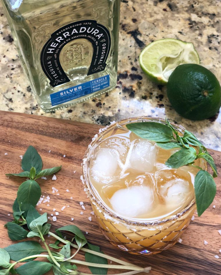 Peach & Thai Basil Margarita
