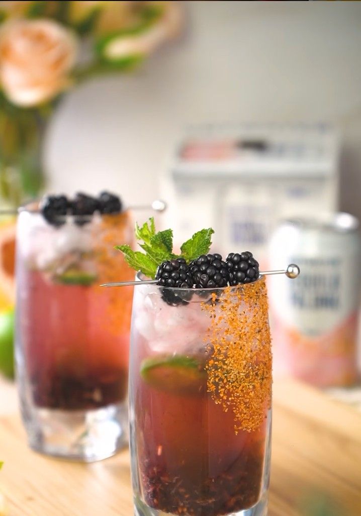 Spicy Blackberry Paloma