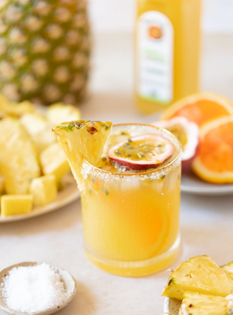 Natalie’s Pineapple Orange Passion Fruit Margarita
