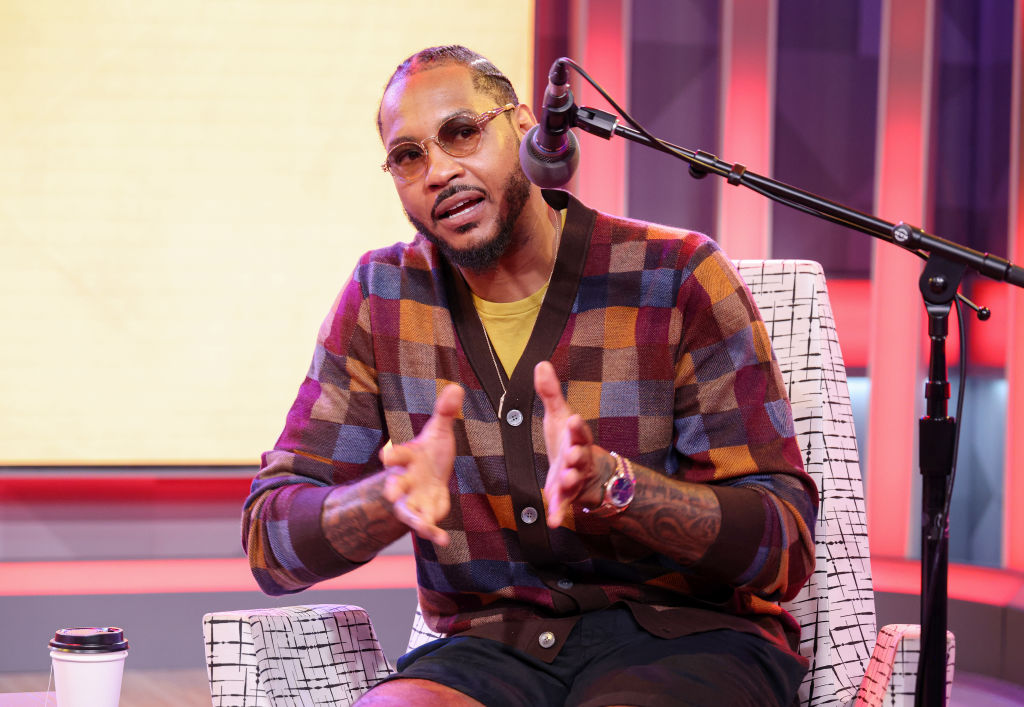Carmelo Anthony Guests On A Live Taping Of SiriusXM's "Gold Minds With Kevin Hart"