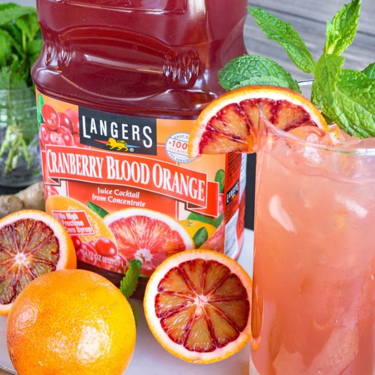 Cranberry Blood Orange Rum Fizz