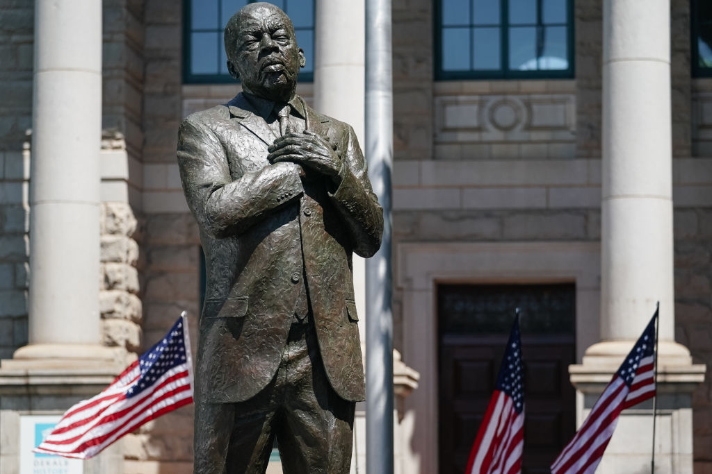 John Lewis Statue Unveiled In Georgia, Replacing Confederate Obelisk