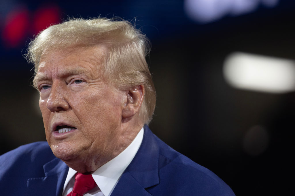 Republican Presidential Nominee Former President Donald Trump Hosts A Town Hall In Flint, Michigan