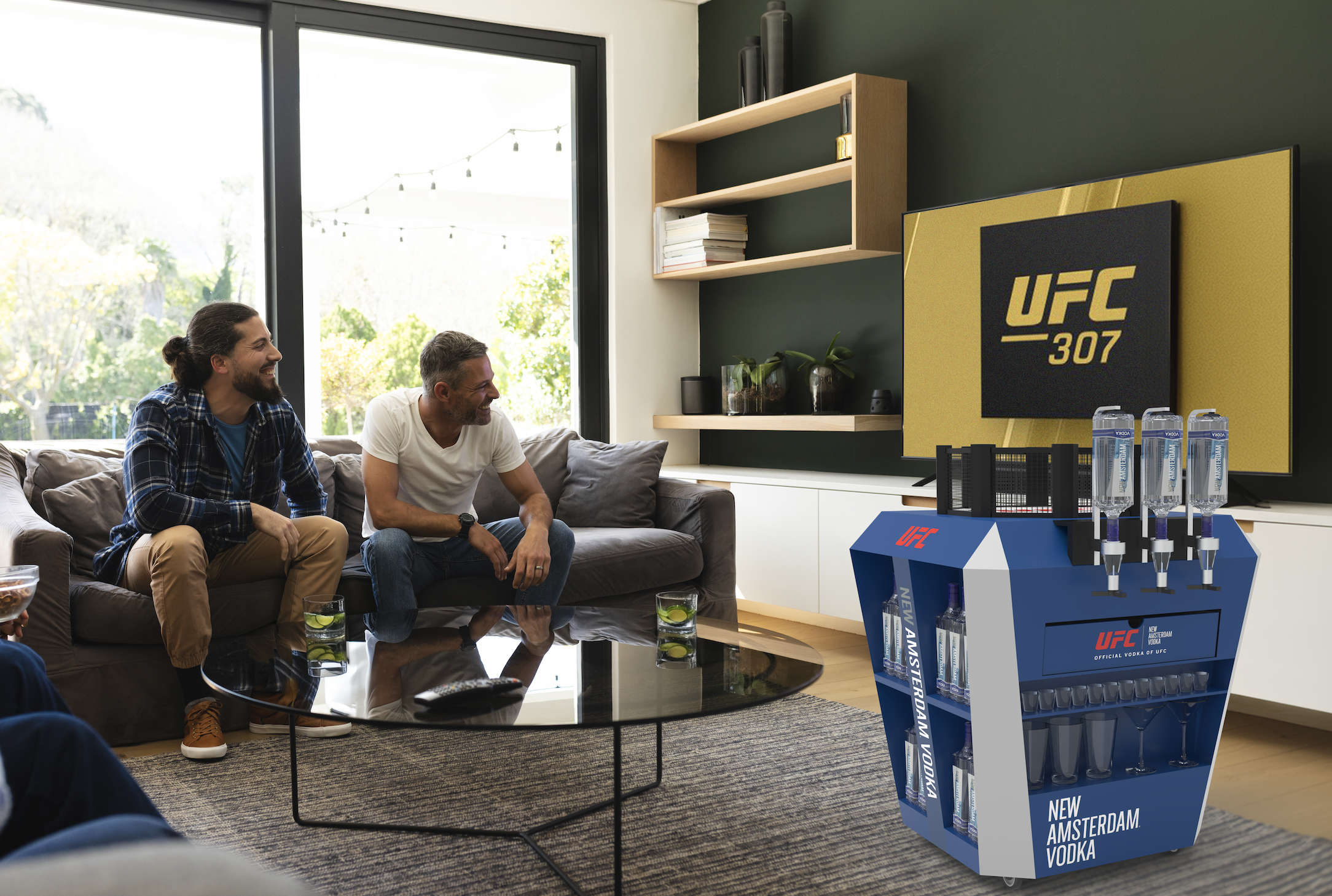 New Amsterdam Vodka x UFC Ultimate Fight Night Bar Cart