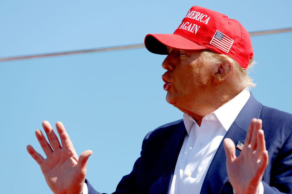Republican Presidential Candidate Donald Trump Holds Rally In Wilmington, North Carolina