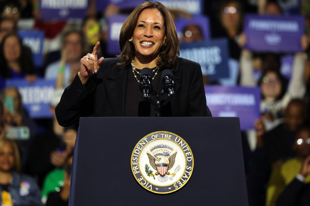 Democratic Presidential Candidate Kamala Harris Holds Campaign Rally In Erie, Pennsylvania