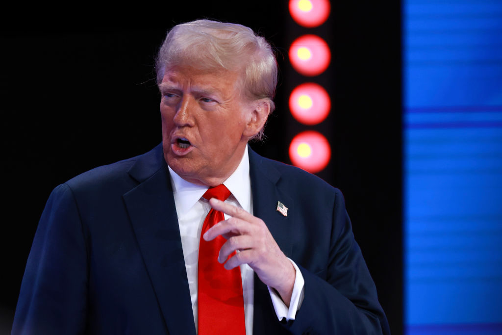 Republican Presidential Candidate Former President Donald Trump Attends Univision Hosted Townhall In Miami