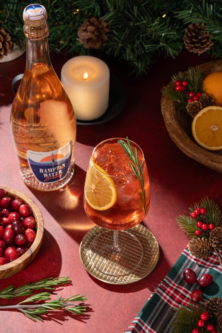 Winter Rosé Sangria