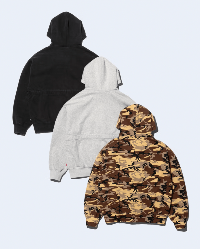 【Supreme x Marithe + Francois Girbaud】Zip Up Hoode Camo Supreme Connects With Girbaud For Spring 2025 Collection