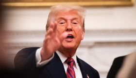 WASHINGTON, DC - JULY 18: President Donald Trump speaks at a di