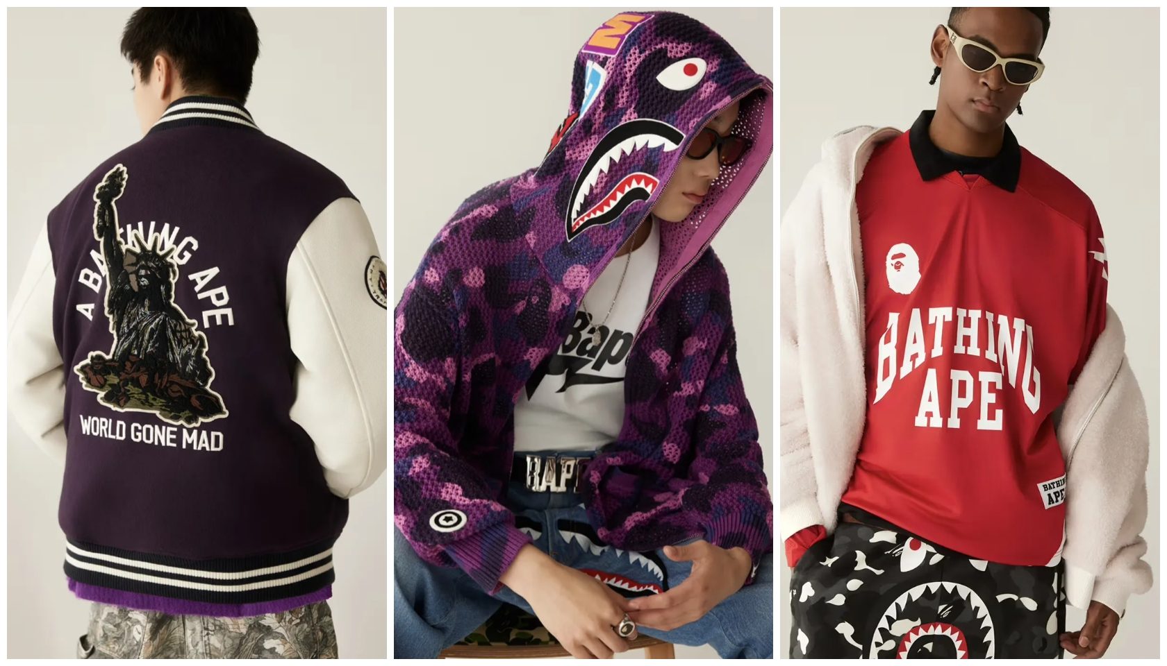 AAPE BY A BATHING APE　スタジャン　XXL Aape by *A Bathing Ape Hooded Sweater Gray M3817XXH-NWT Size