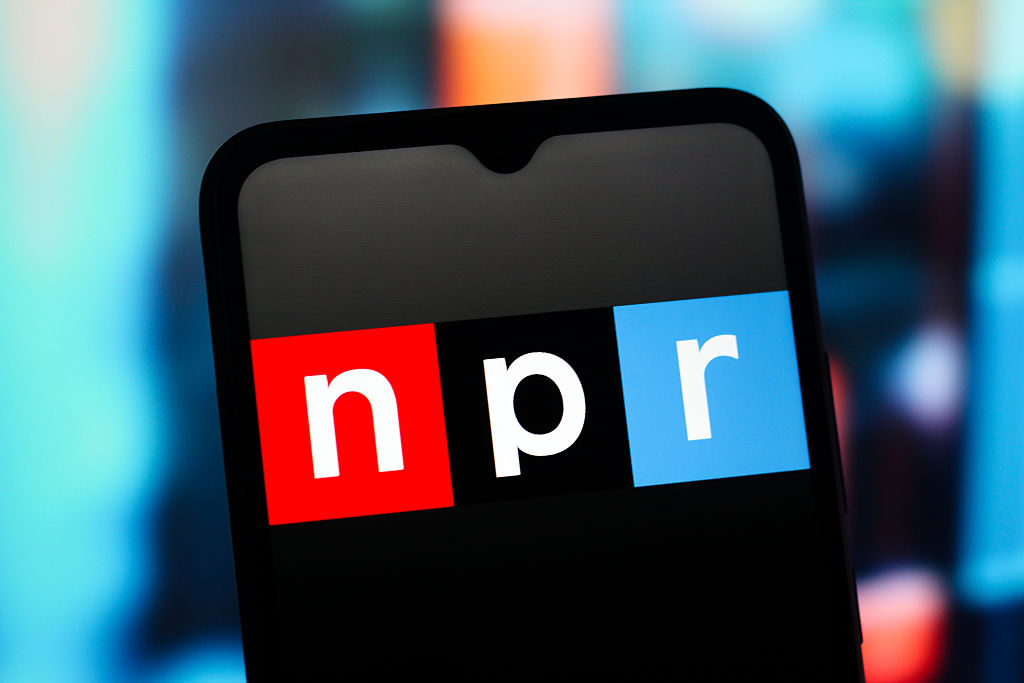 In this photo illustration, the NPR (National Public Radio)...